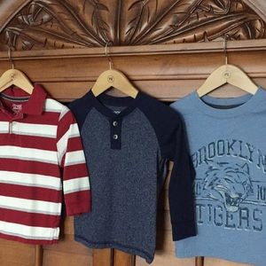 Boy’s lot of three very soft long sleeve shirts 3T